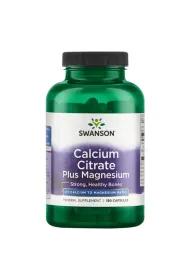 Zdjęcia - Witaminy i składniki mineralne Swanson Cytrynian wapnia + magnez - suplement diety 